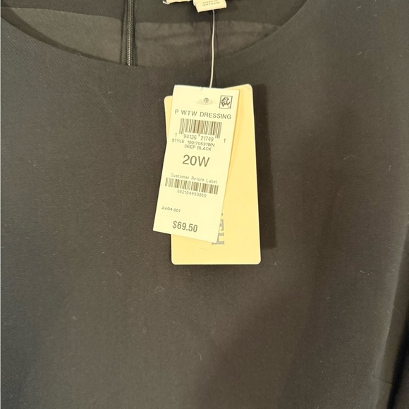 Classic Black Dress 20W NWT On34th - Picture 2 of 5